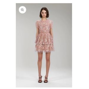 Self-Portrait Pink Tulle Minidress Size 6